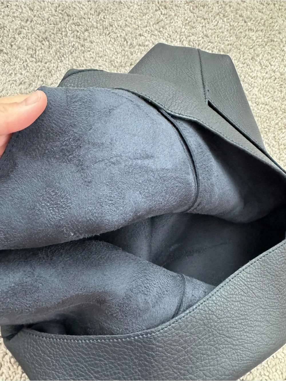 Genuine Leather Hobo Shoulder Bag